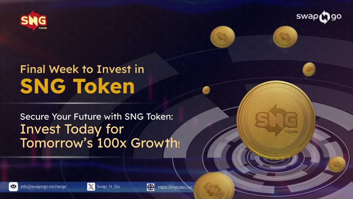 The SNG Token Is Aiming For The Moon – Last Day to Buy SNG Token In Presale: Don’t Miss Out on Potential 100x Returns